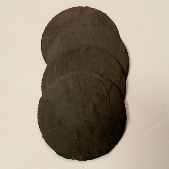 Granite Coasters,Stone 4" Charcoal in Color - Picture 6 of 6